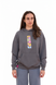 Hoodie, Life Works Out, grey, size M